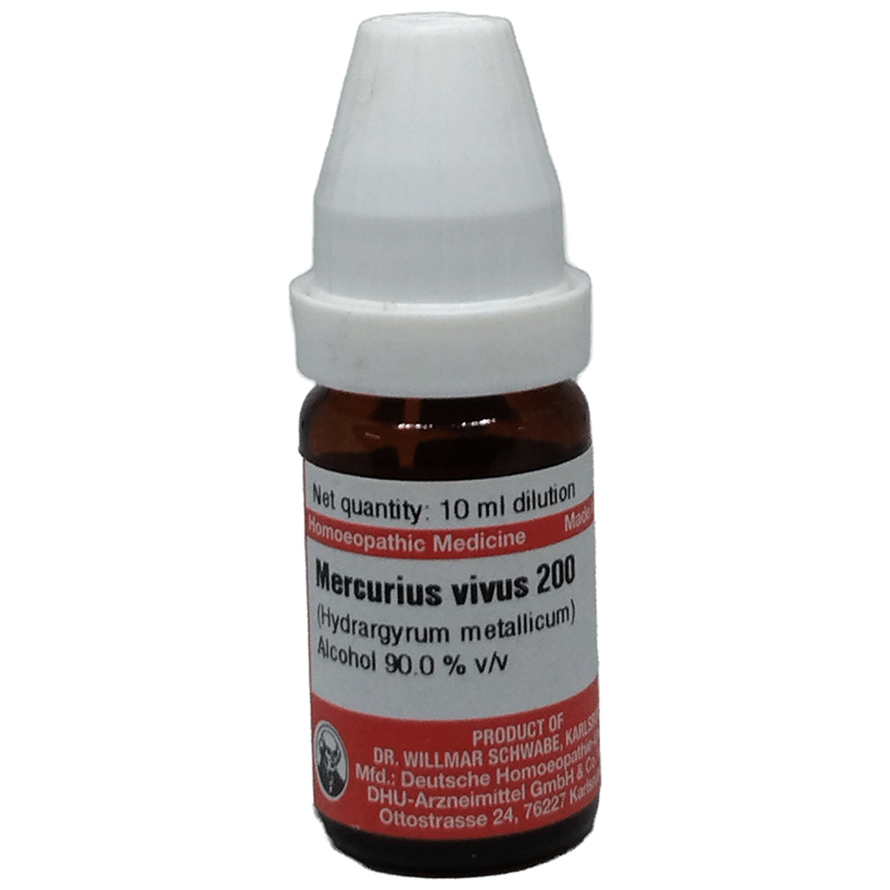 Dr Willmar Schwabe Germany Mercurius Vivus (Hydrargyrum Metallicum) Dilution 200 Dr Willmar Schwabe Germany Mercurius Vivus (Hydrargyrum Metallicum) Dilution 200