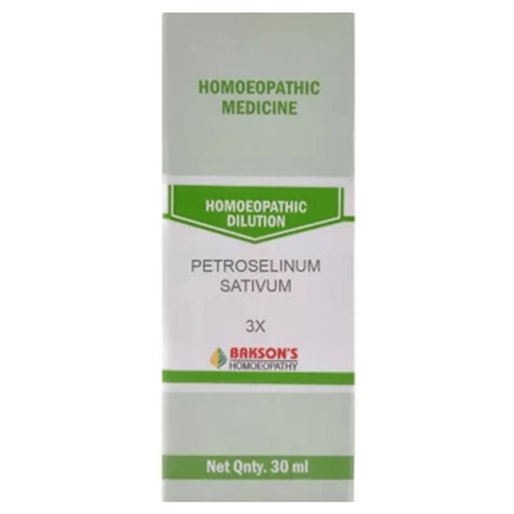 Bakson's Homeopathy Petroselinum Sativum Dilution 3X Bakson's Homeopathy Petroselinum Sativum Dilution 3X