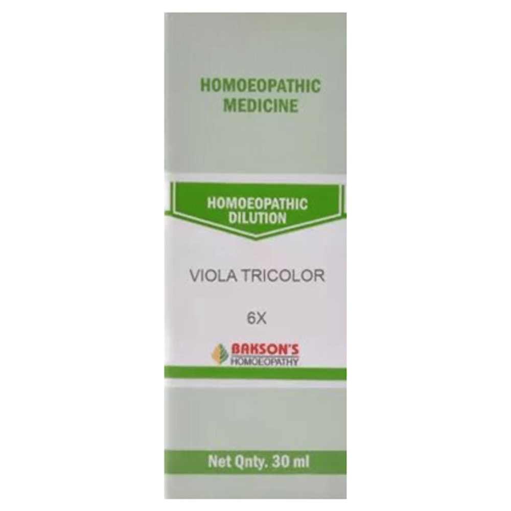 Bakson's Homeopathy Viola Tricolor Dilution 6X Bakson's Homeopathy Viola Tricolor Dilution 6X