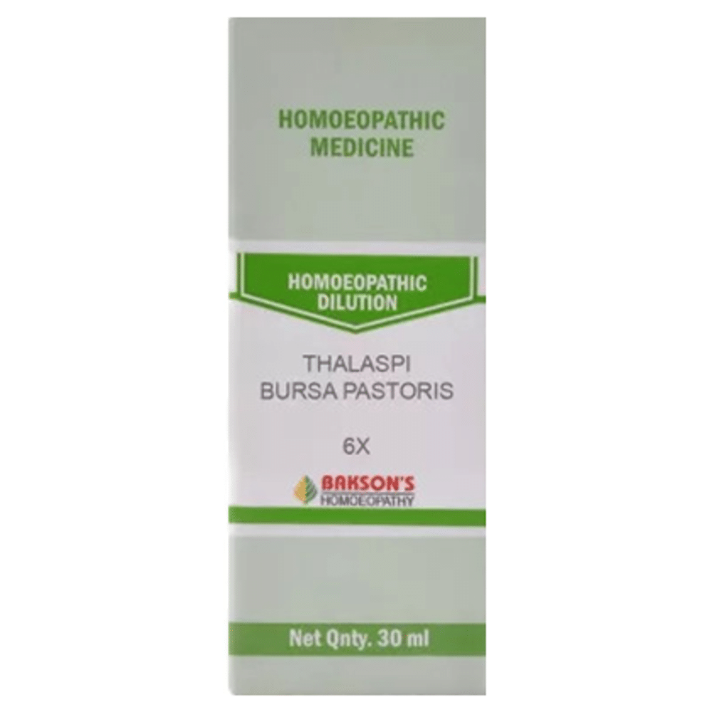 Bakson's Homeopathy Thalaspi Bursa Pastoris Dilution 6X Bakson's Homeopathy Thalaspi Bursa Pastoris Dilution 6X