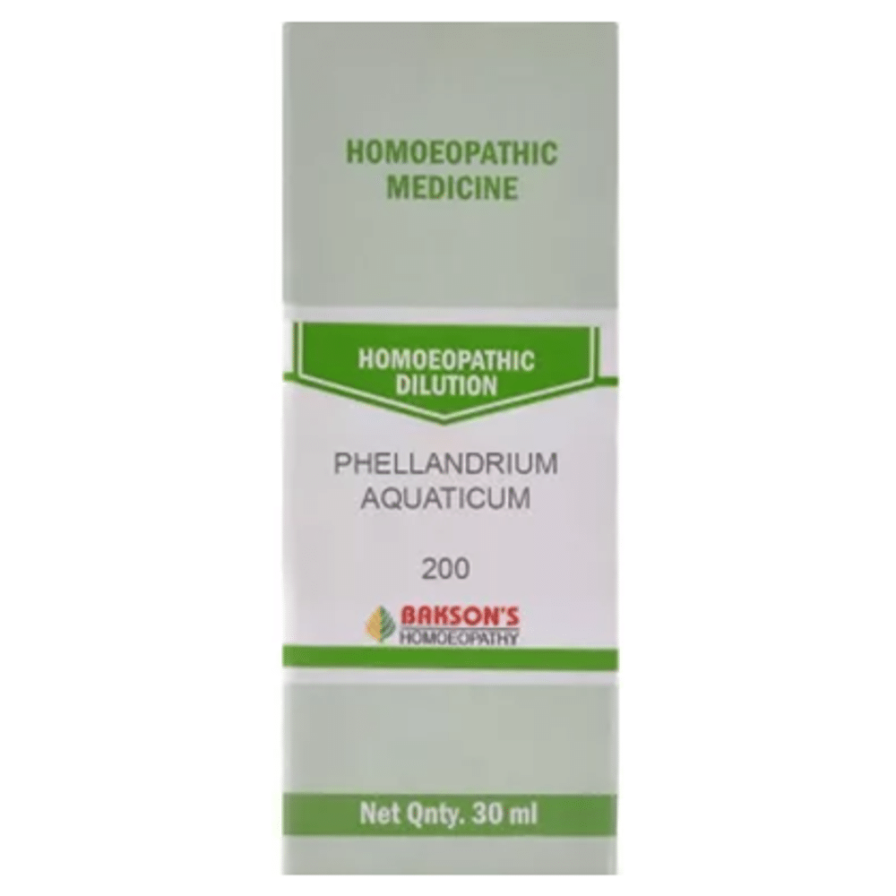 Bakson's Homeopathy Phellandrium Aquaticum Dilution 200 Bakson's Homeopathy Phellandrium Aquaticum Dilution 200