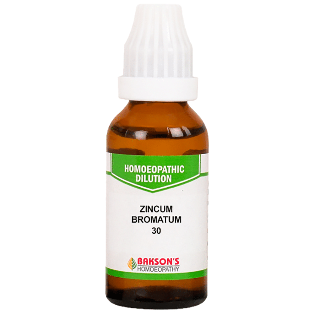 Bakson's Homeopathy Zincum Bromatum Dilution 30 Bakson's Homeopathy Zincum Bromatum Dilution 30