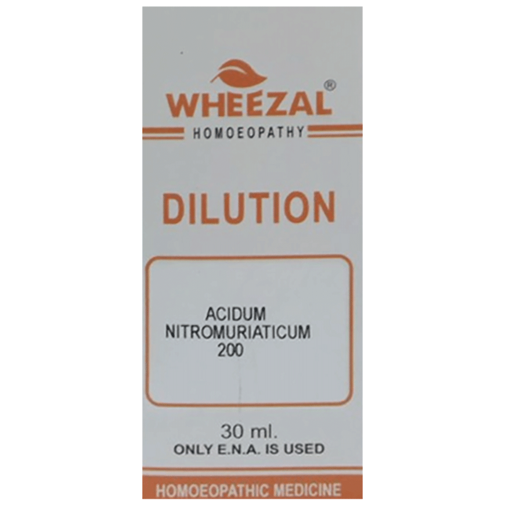 Wheezal Acidum Nitro Mur. Dilution 200 Wheezal Acidum Nitro Mur. Dilution 200