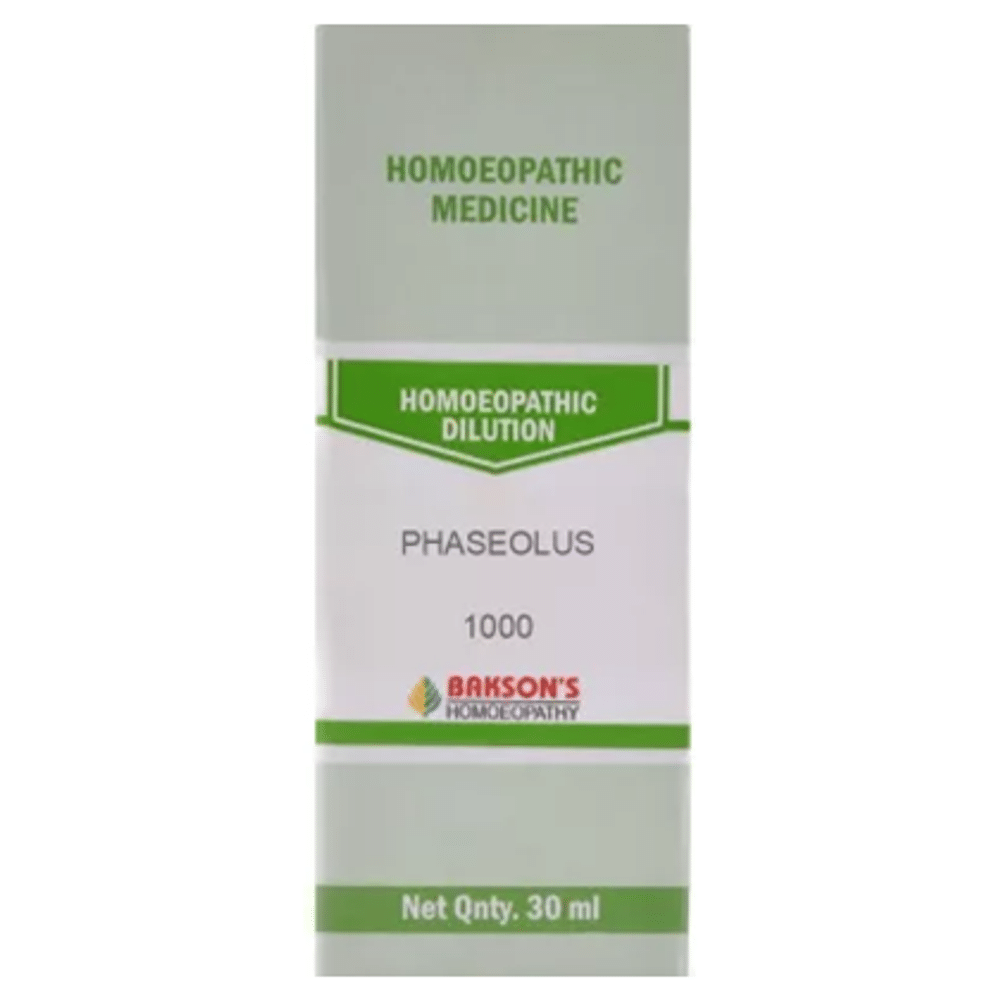 Bakson's Homeopathy Phaseolus Dilution 1000 CH Bakson's Homeopathy Phaseolus Dilution 1000 CH