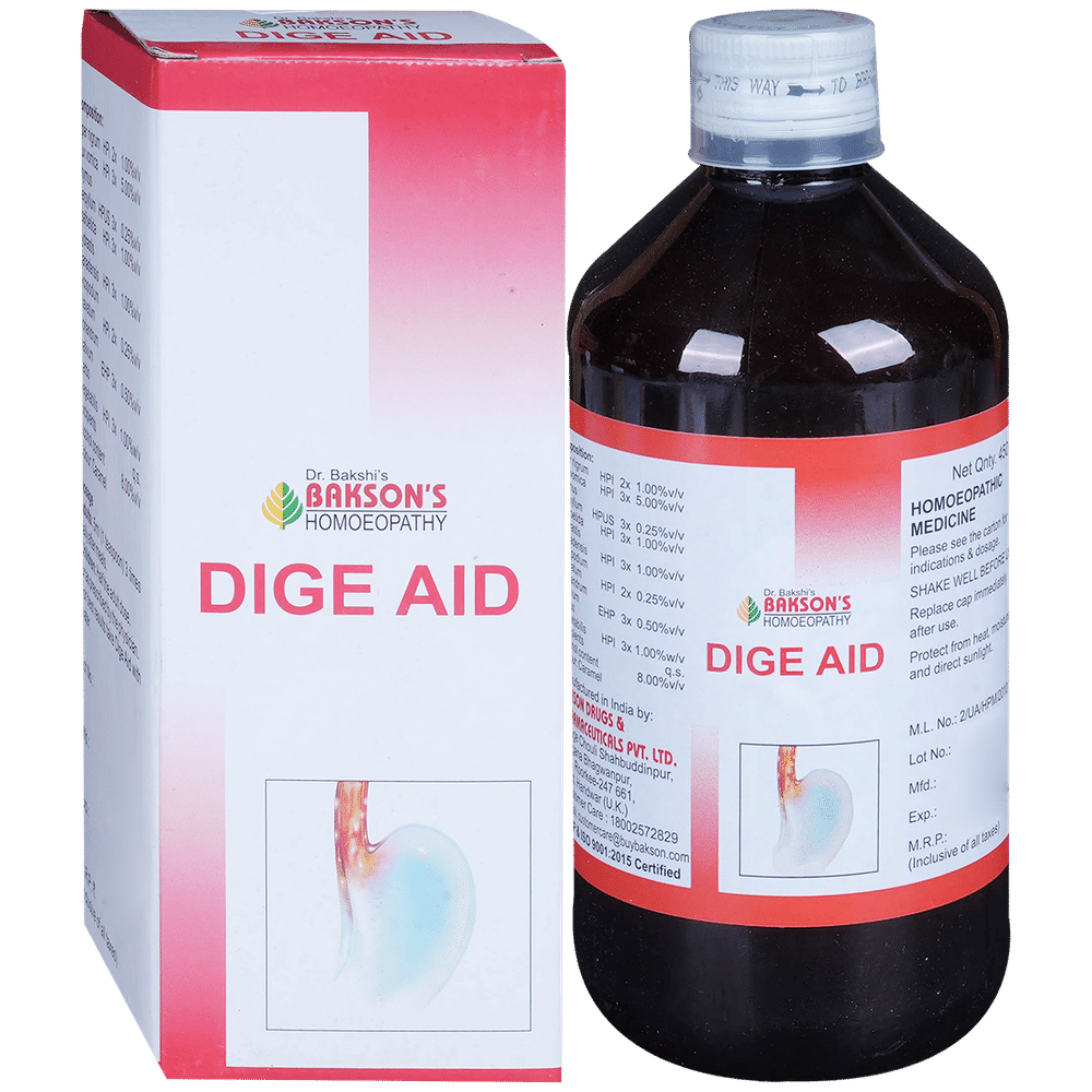 Bakson's Homeopathy Dige Aid Syrup Bakson's Homeopathy Dige Aid Syrup