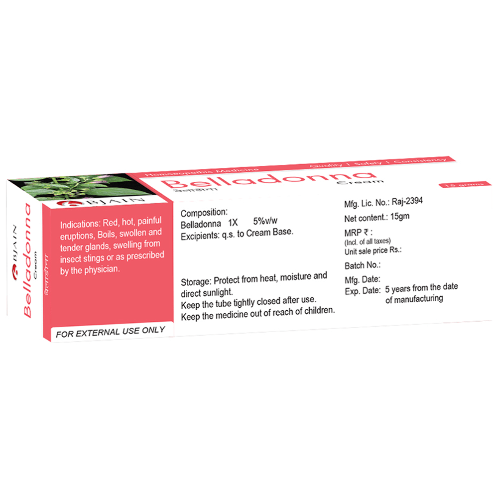 Bjain Belladonna Cream Bjain Belladonna Cream