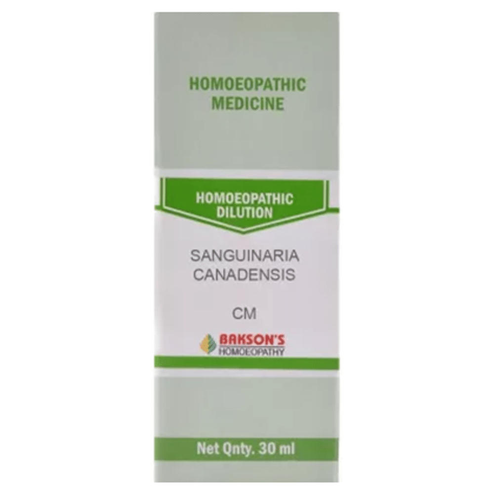 Bakson's Homeopathy Sanguinaria Canadensis Dilution CM Bakson's Homeopathy Sanguinaria Canadensis Dilution CM