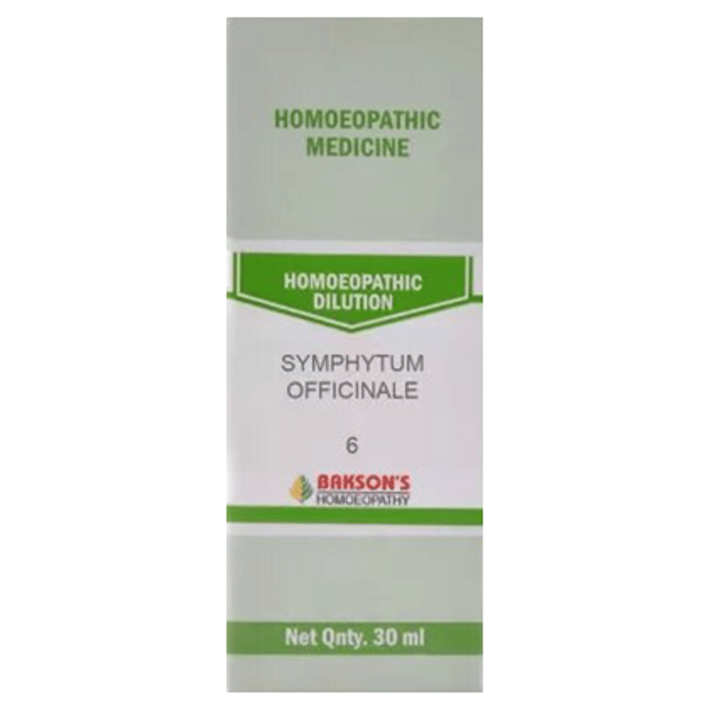 Bakson's Homeopathy Symphytum Officinale Dilution 6 Bakson's Homeopathy Symphytum Officinale Dilution 6