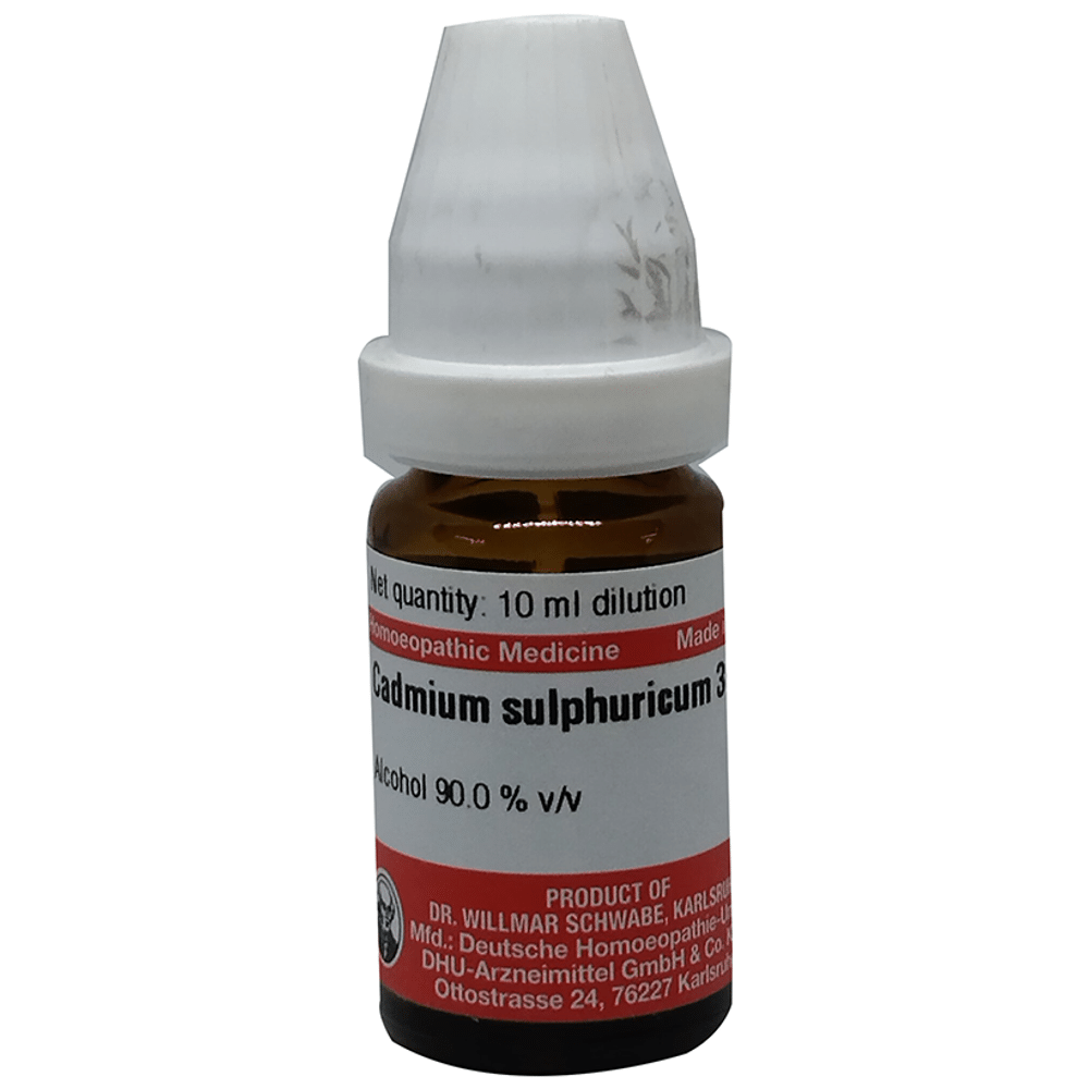 Dr Willmar Schwabe Germany Cadmium Sulphuricum Dilution 30 Dr Willmar Schwabe Germany Cadmium Sulphuricum Dilution 30