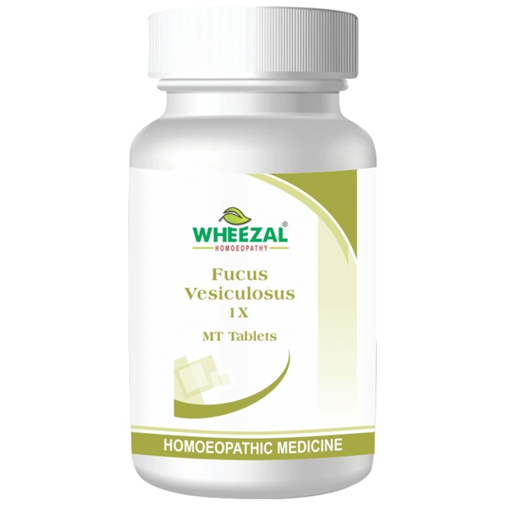 Wheezal Homeopathy Fucus Vesiculosus 1X MT Tablet Wheezal Homeopathy Fucus Vesiculosus 1X MT Tablet