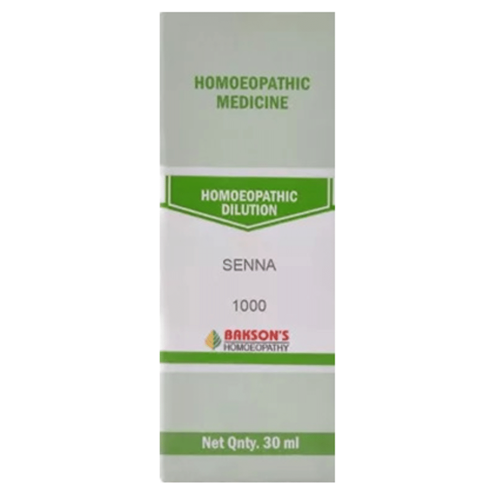 Bakson's Homeopathy Senna Dilution 1000 CH Bakson's Homeopathy Senna Dilution 1000 CH