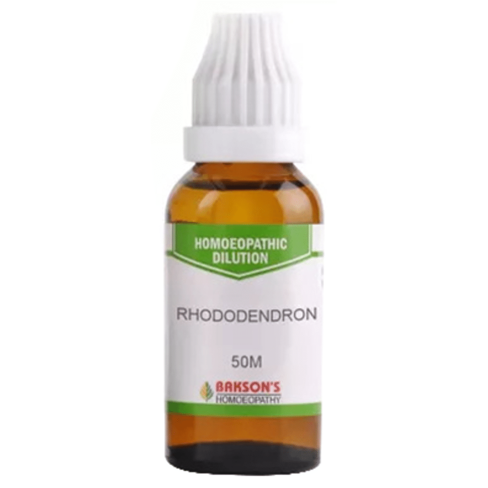 Bakson's Homeopathy Rhododendron Dilution 50M Bakson's Homeopathy Rhododendron Dilution 50M