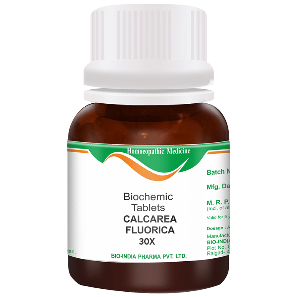 Bio India Calcarea Fluorica Biochemic Tablet 30X Bio India Calcarea Fluorica Biochemic Tablet 30X