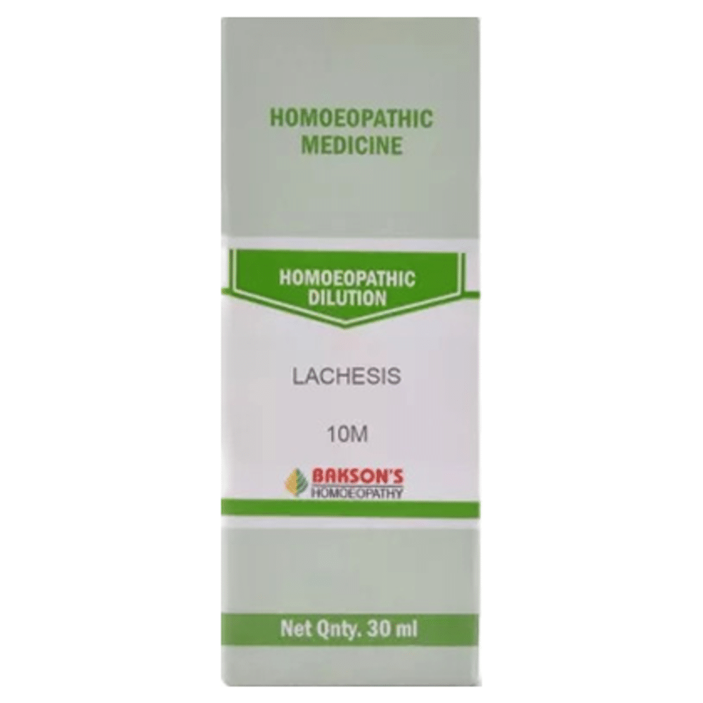 Bakson's Homeopathy Lachesis Dilution 10M Bakson's Homeopathy Lachesis Dilution 10M