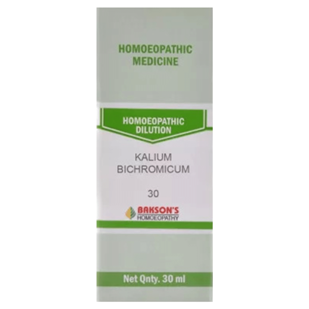 Bakson's Homeopathy Kalium Bichromicum Dilution 30 Bakson's Homeopathy Kalium Bichromicum Dilution 30
