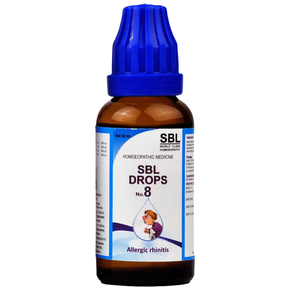 SBL Drops No. 8 ( For Allergic Rhinitis) SBL Drops No. 8 ( For Allergic Rhinitis)