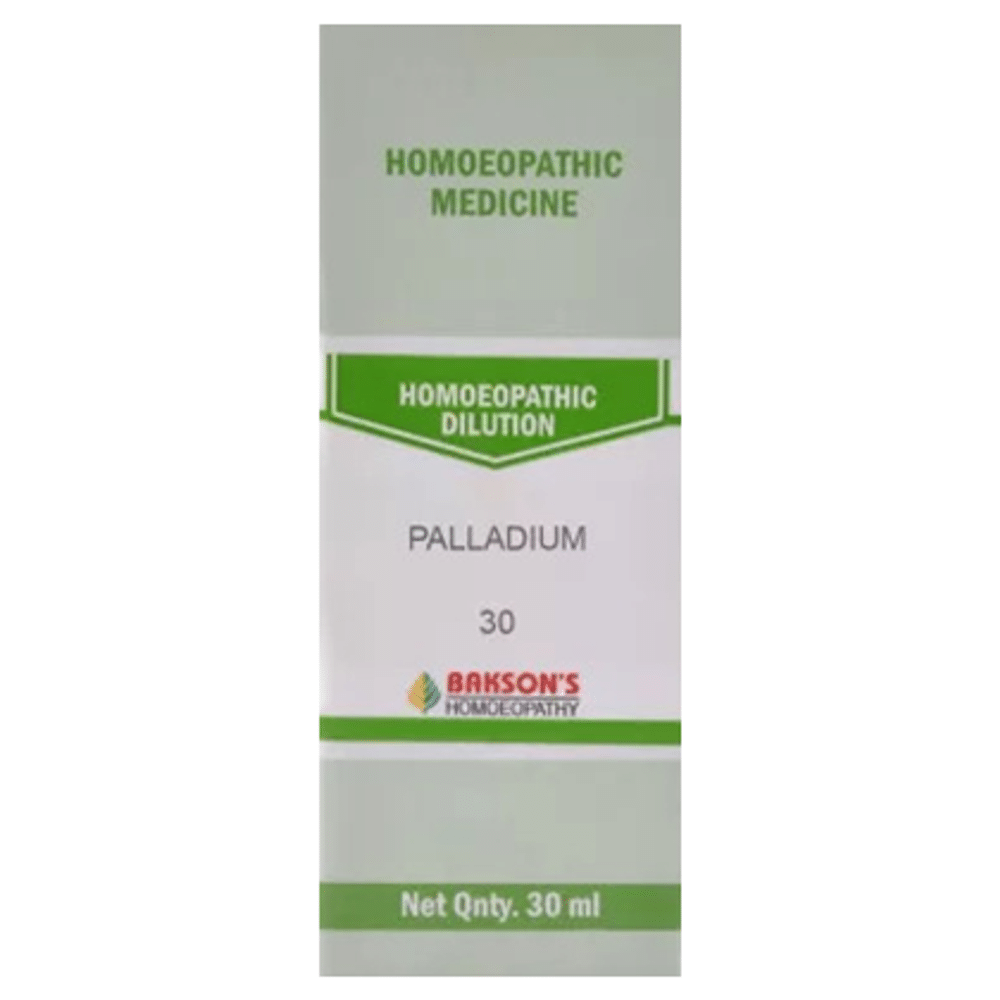 Bakson's Homeopathy Palladium Dilution 30