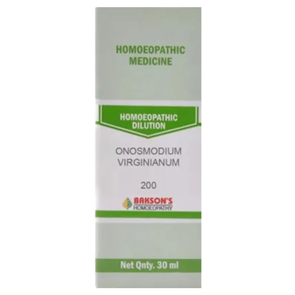 Bakson's Homeopathy Onosmodium Virginianum Dilution 200 Bakson's Homeopathy Onosmodium Virginianum Dilution 200