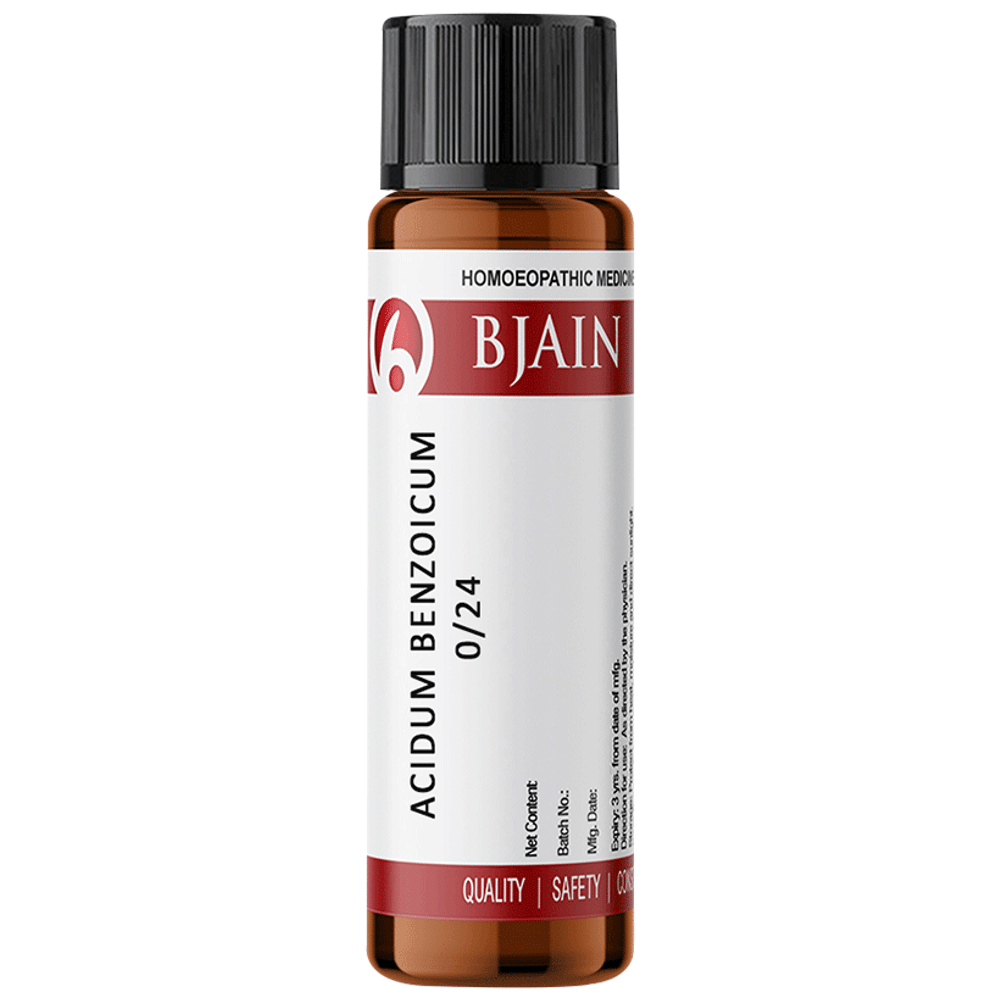Bjain Acidum Benzoicum Globules 0/24 LM Bjain Acidum Benzoicum Globules 0/24 LM