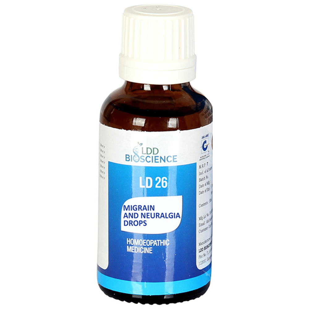 LDD Bioscience LD 26 Migrain & Neuralgia Drop LDD Bioscience LD 26 Migrain & Neuralgia Drop