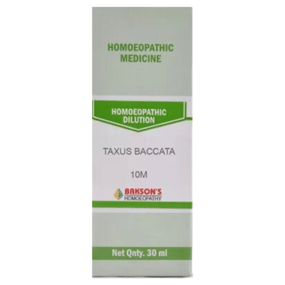 Bakson's Homeopathy Taxus Baccata Dilution 10M Bakson's Homeopathy Taxus Baccata Dilution 10M