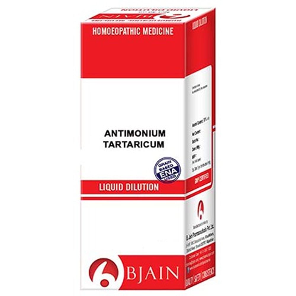 Bjain Antimonium Tartaricum Dilution 50M CH Bjain Antimonium Tartaricum Dilution 50M CH