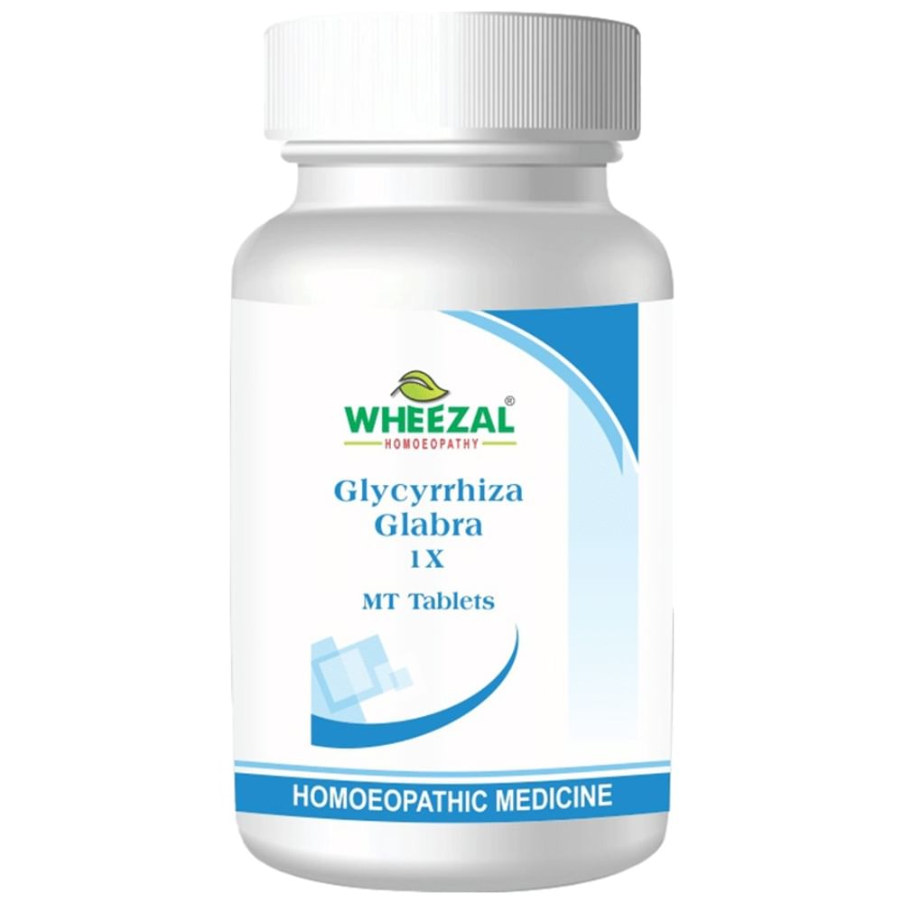 Wheezal Glycyrrhiza Glabra 1X MT Tablet Wheezal Glycyrrhiza Glabra 1X MT Tablet