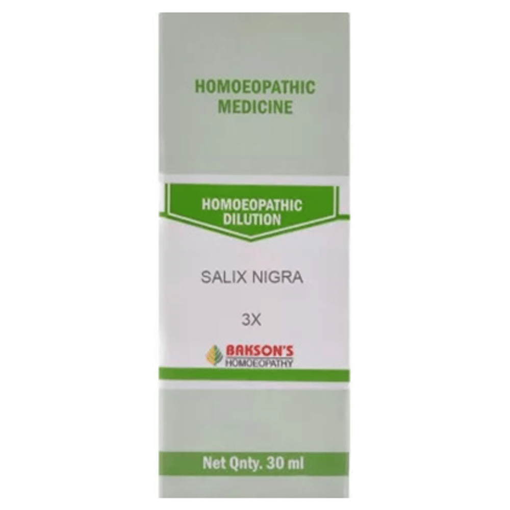 Bakson's Homeopathy Salix Nigra Dilution 3X Bakson's Homeopathy Salix Nigra Dilution 3X