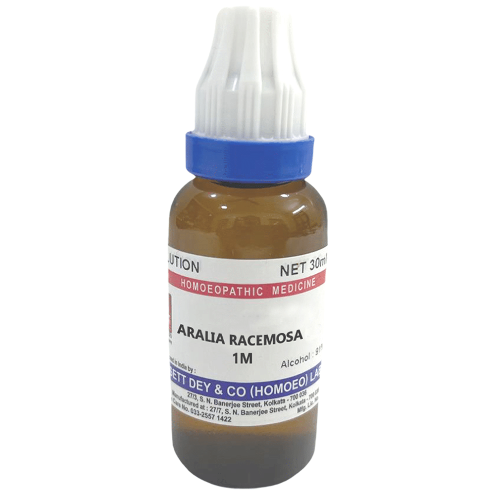 Sett Dey Aralia Racemosa Dilution 1M Sett Dey Aralia Racemosa Dilution 1M