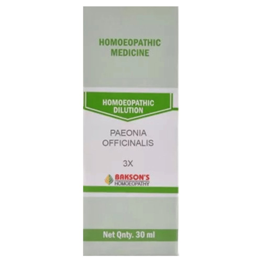 Bakson's Homeopathy Paeonia Officinalis Dilution 3X
