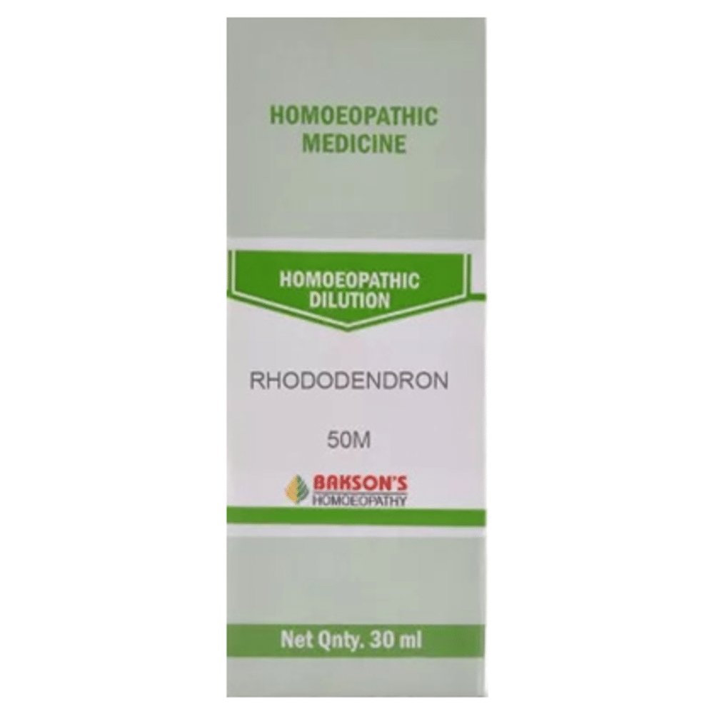 Bakson's Homeopathy Rhododendron Dilution 50M Bakson's Homeopathy Rhododendron Dilution 50M