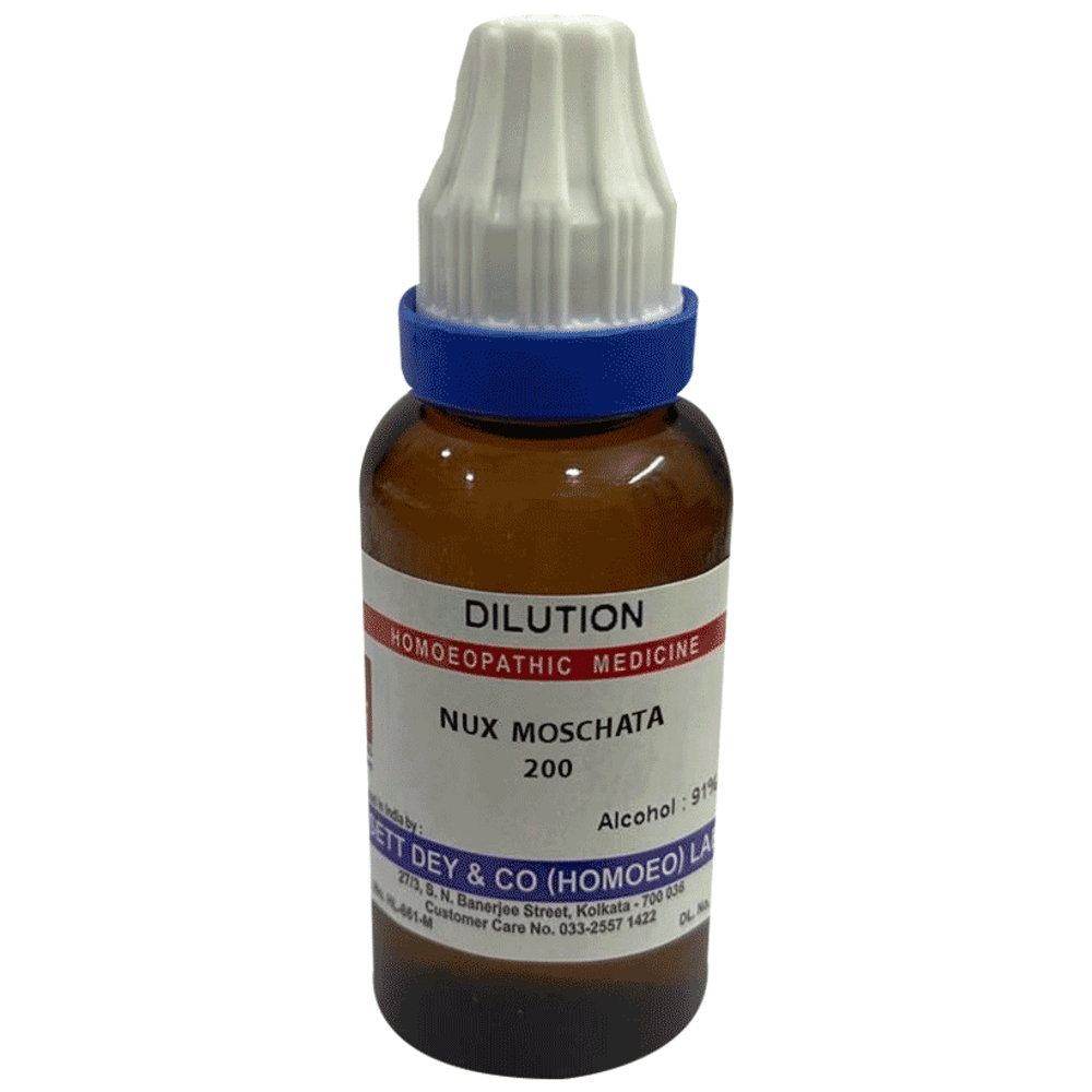Sett Dey Nux Moschata Dilution 200 Sett Dey Nux Moschata Dilution 200