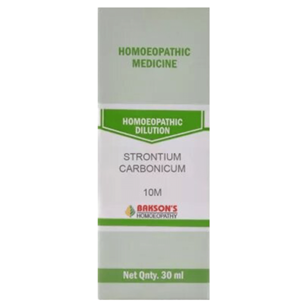 Bakson's Homeopathy Strontium Carbonicum Dilution 10M Bakson's Homeopathy Strontium Carbonicum Dilution 10M
