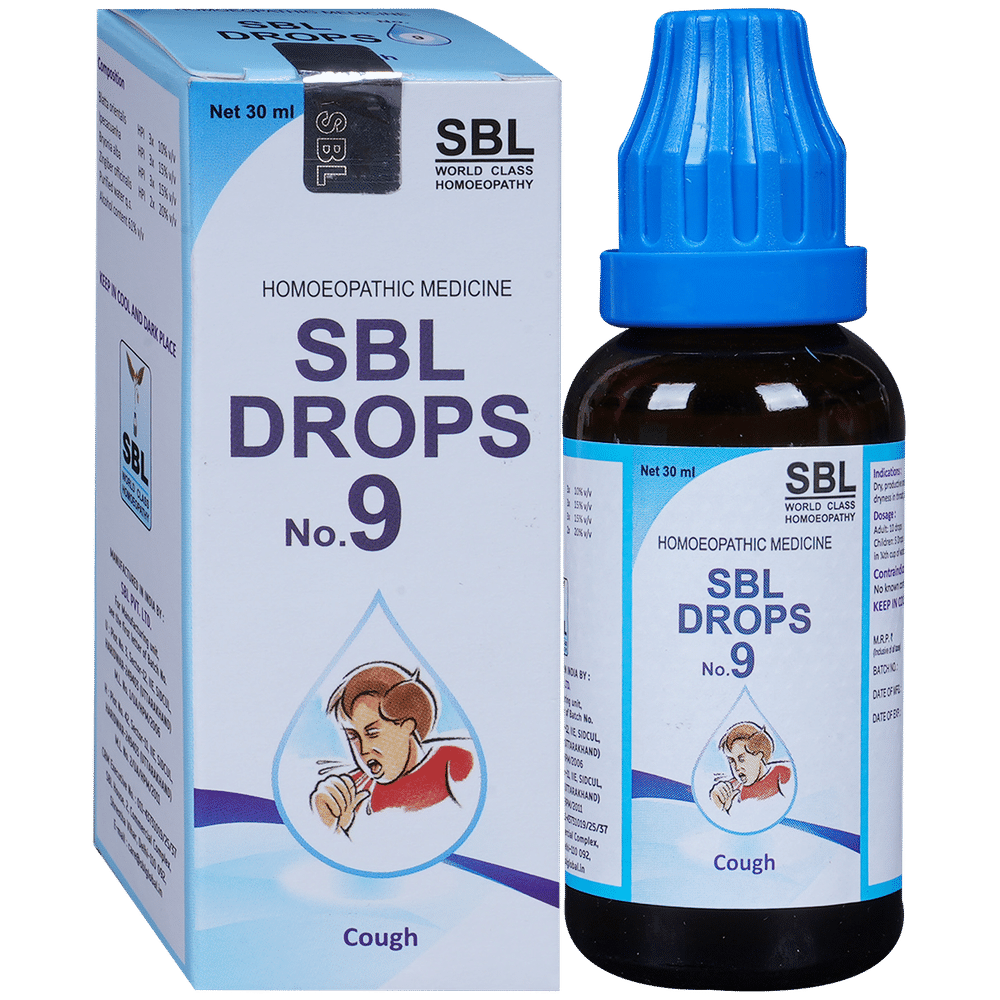 SBL Drops No. 9 ( For Cough) SBL Drops No. 9 ( For Cough)
