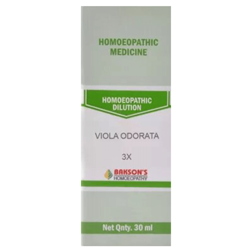 Bakson's Homeopathy Viola Odorata Dilution 3X Bakson's Homeopathy Viola Odorata Dilution 3X