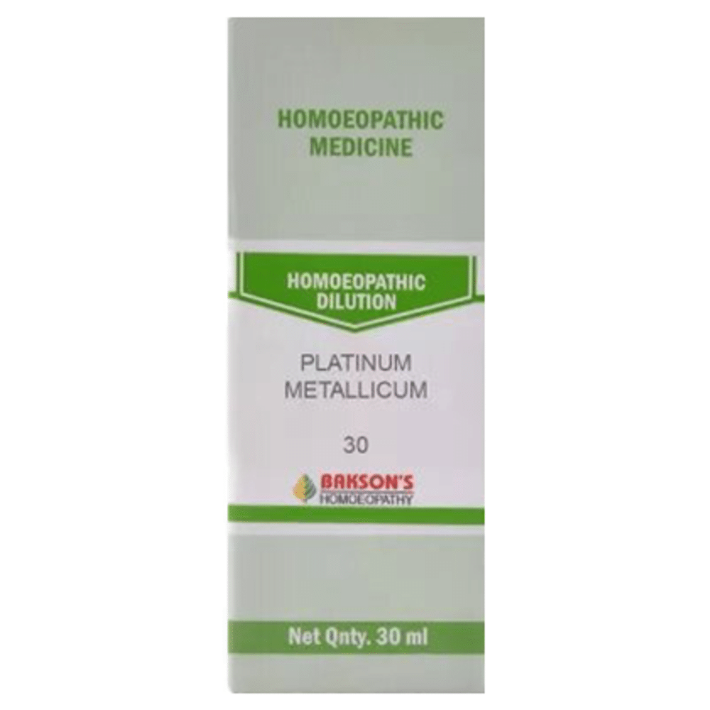 Bakson's Homeopathy Platinum Metallicum Dilution 30