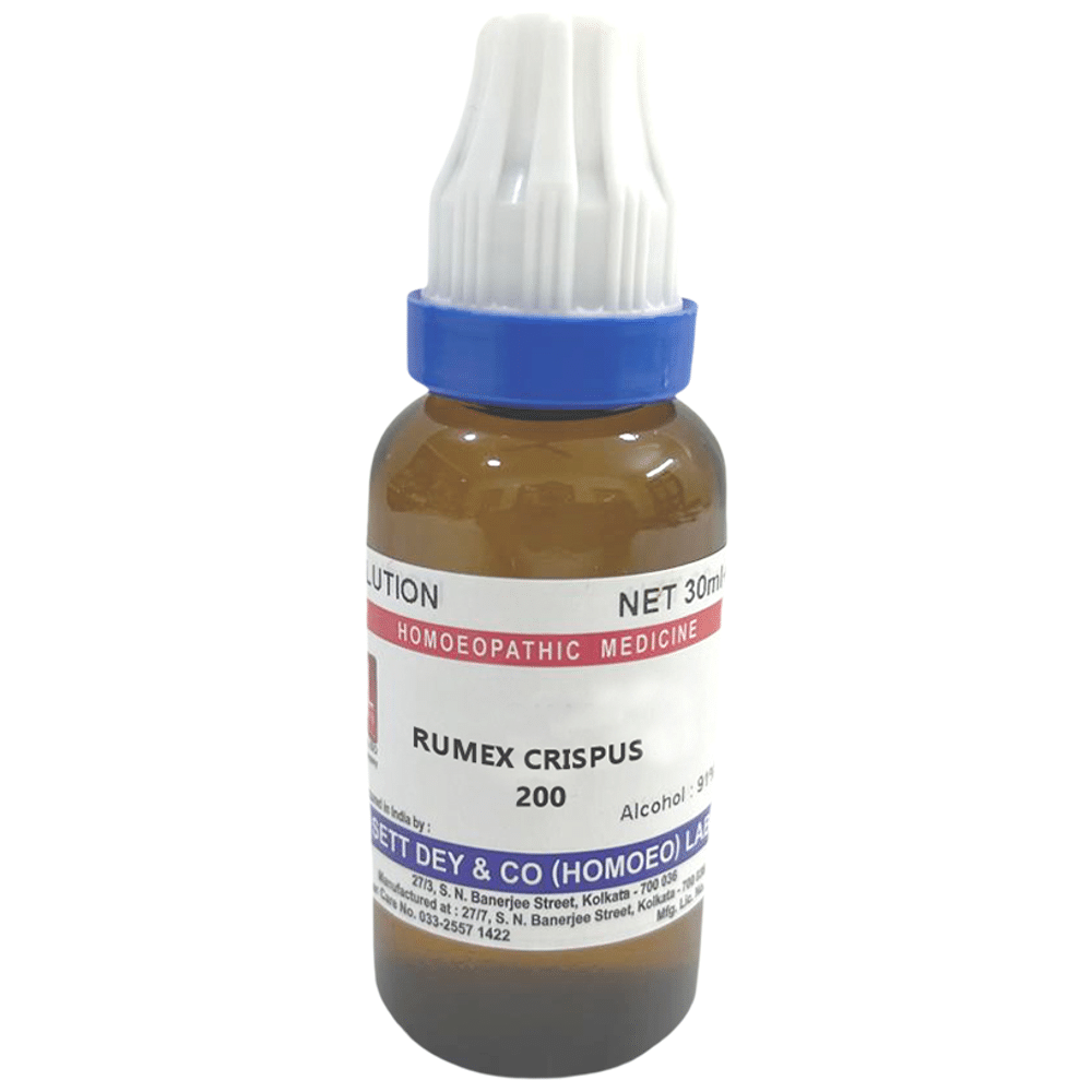 Sett Dey Rumex Crispus Dilution 200 Sett Dey Rumex Crispus Dilution 200