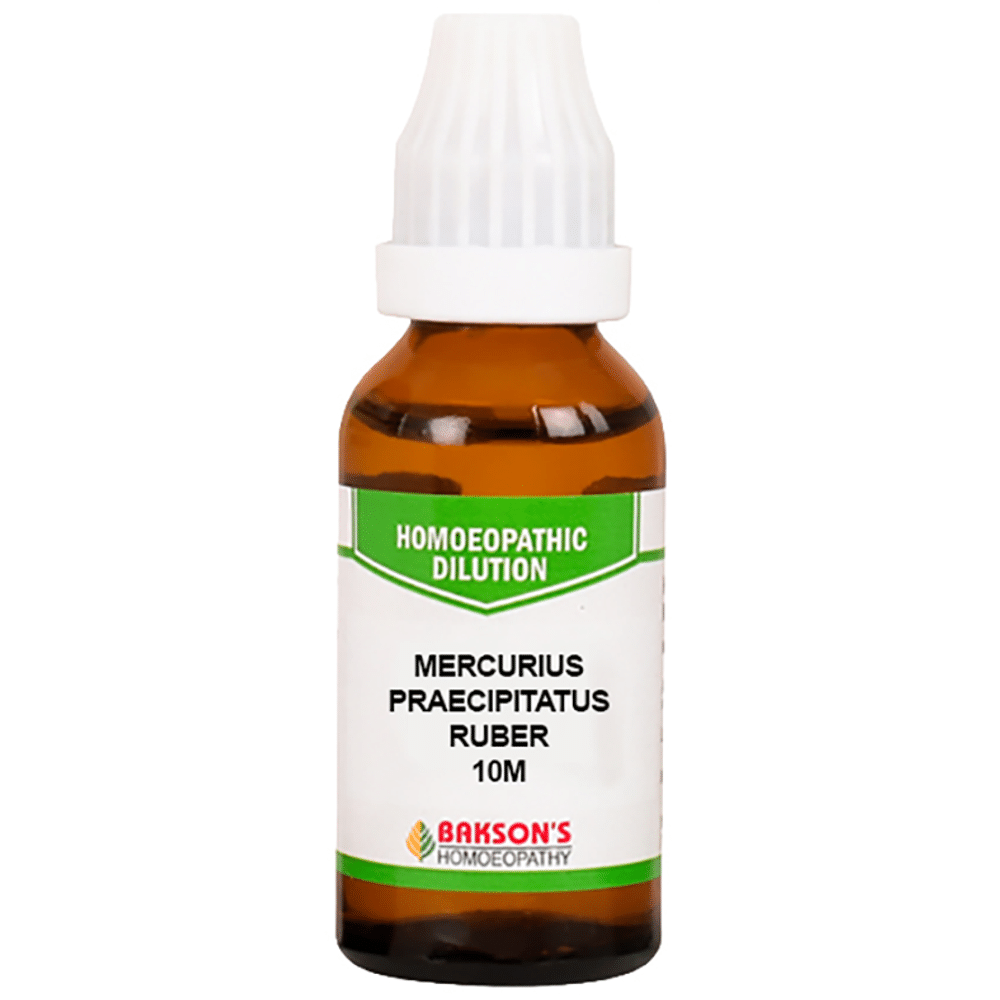 Bakson's Homeopathy Mercurius Praecipitatus Ruber Dilution 10M