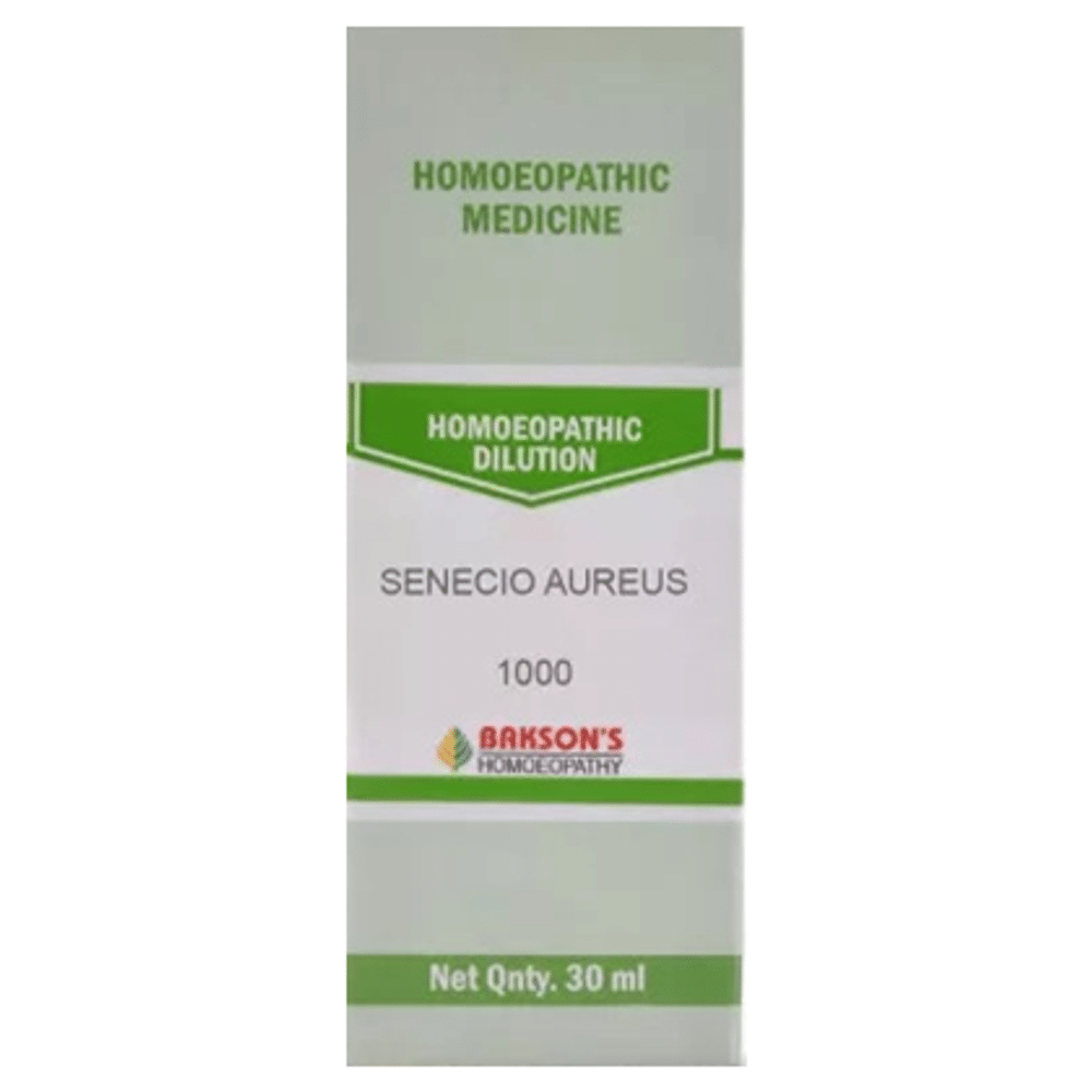Bakson's Homeopathy Senecio Aureus Dilution 1000 CH Bakson's Homeopathy Senecio Aureus Dilution 1000 CH