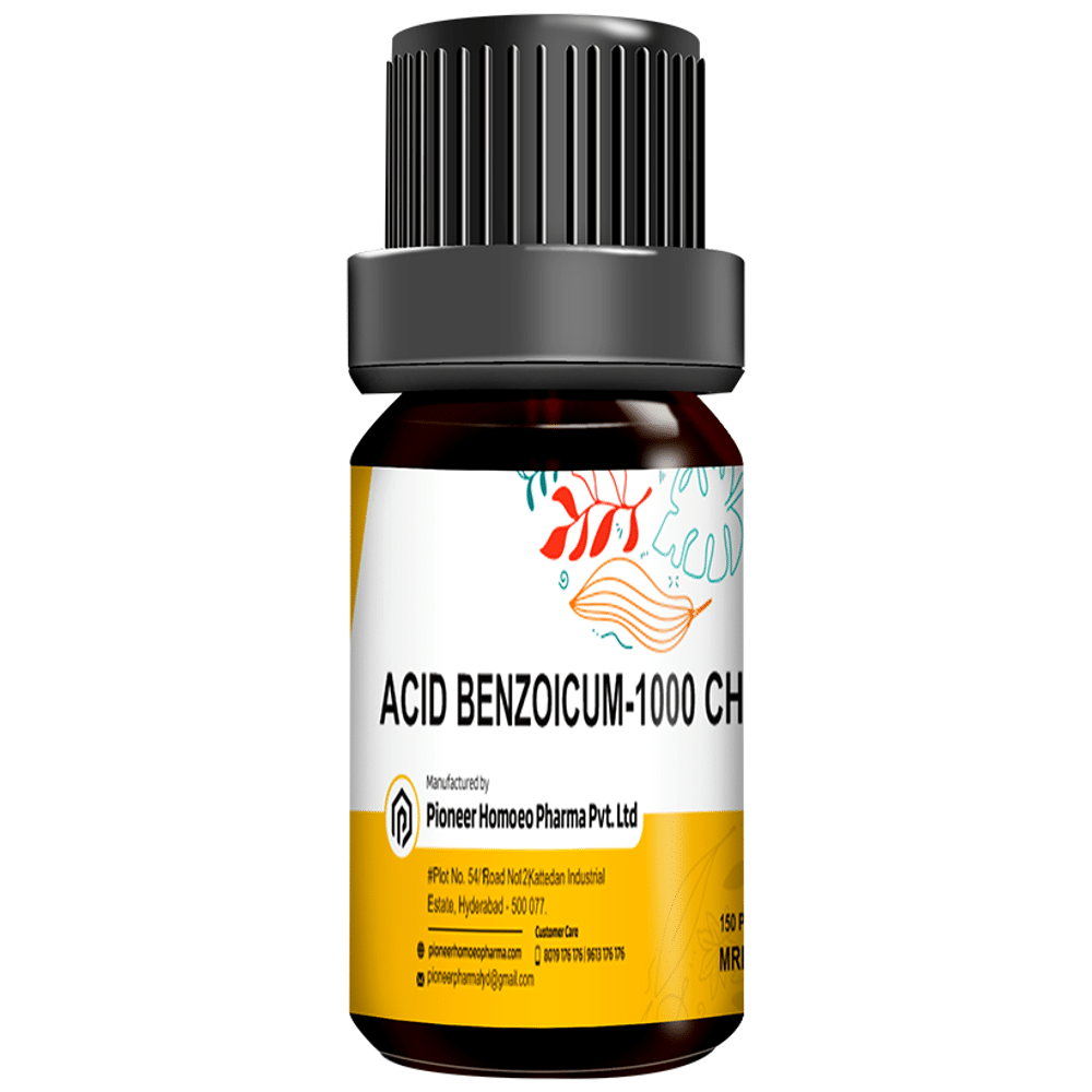 Pioneer Pharma Acid Benzoicum Globules Pellets Multidose Pills 1000 CH Pioneer Pharma Acid Benzoicum Globules Pellets Multidose Pills 1000 CH