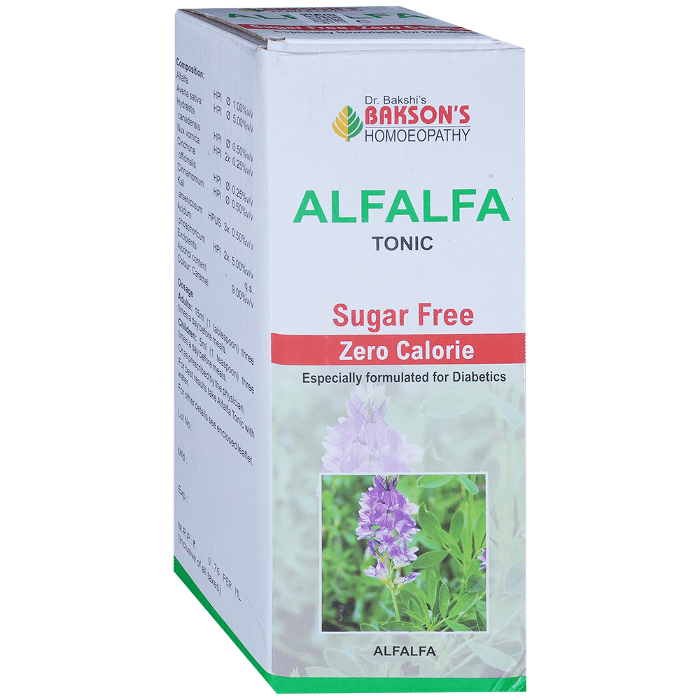 Bakson's Homeopathy Alfalfa Tonic Sugar Free Bakson's Homeopathy Alfalfa Tonic Sugar Free