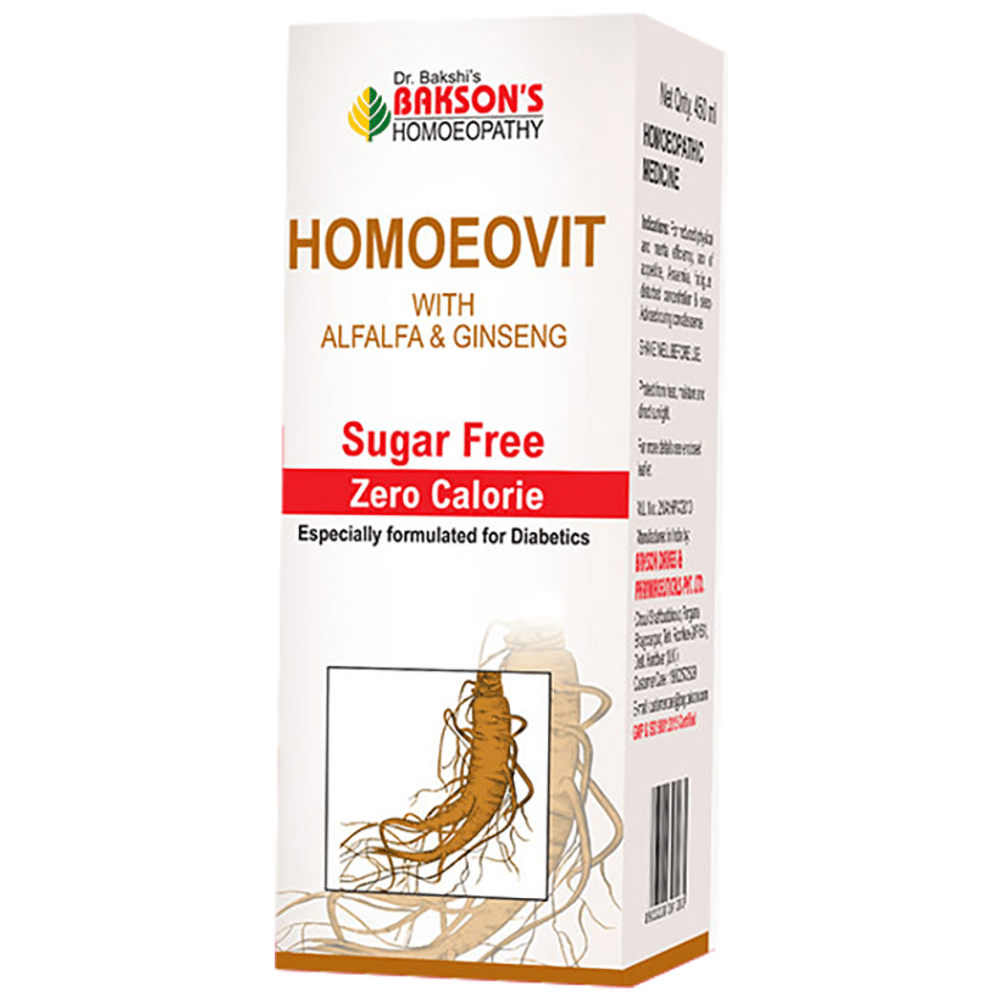 Bakson's Homeopathy Homoeovit Syrup Sugar Free