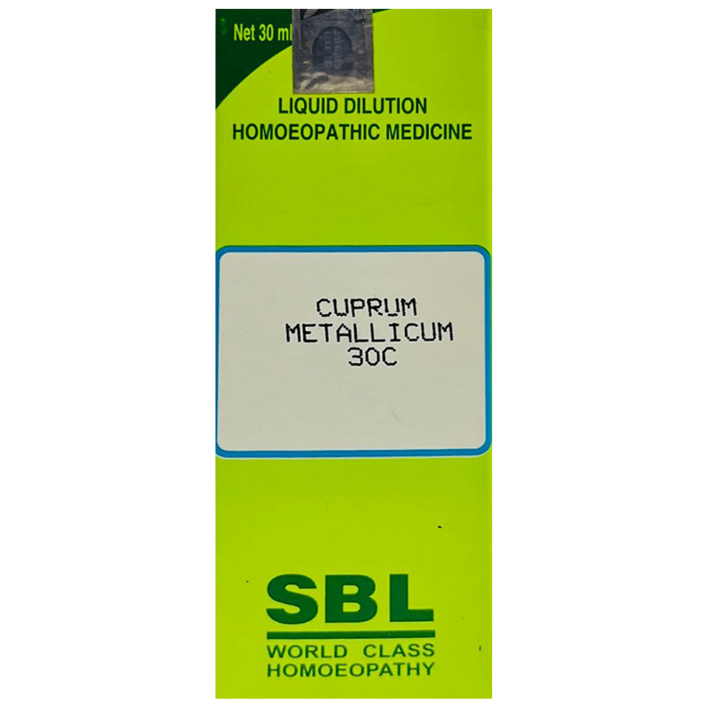 SBL Cuprum Metallicum Dilution 30 CH SBL Cuprum Metallicum Dilution 30 CH
