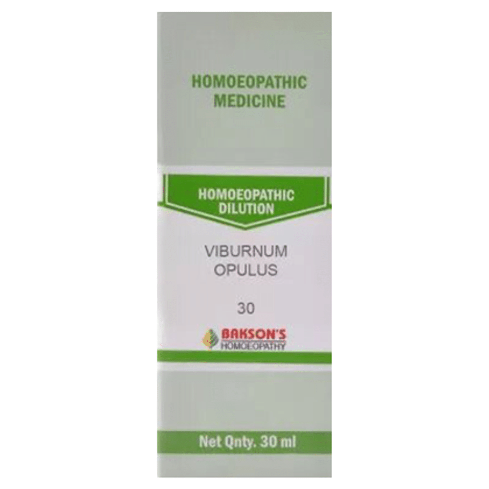 Bakson's Homeopathy Viburnum Opulus Dilution 30 Bakson's Homeopathy Viburnum Opulus Dilution 30