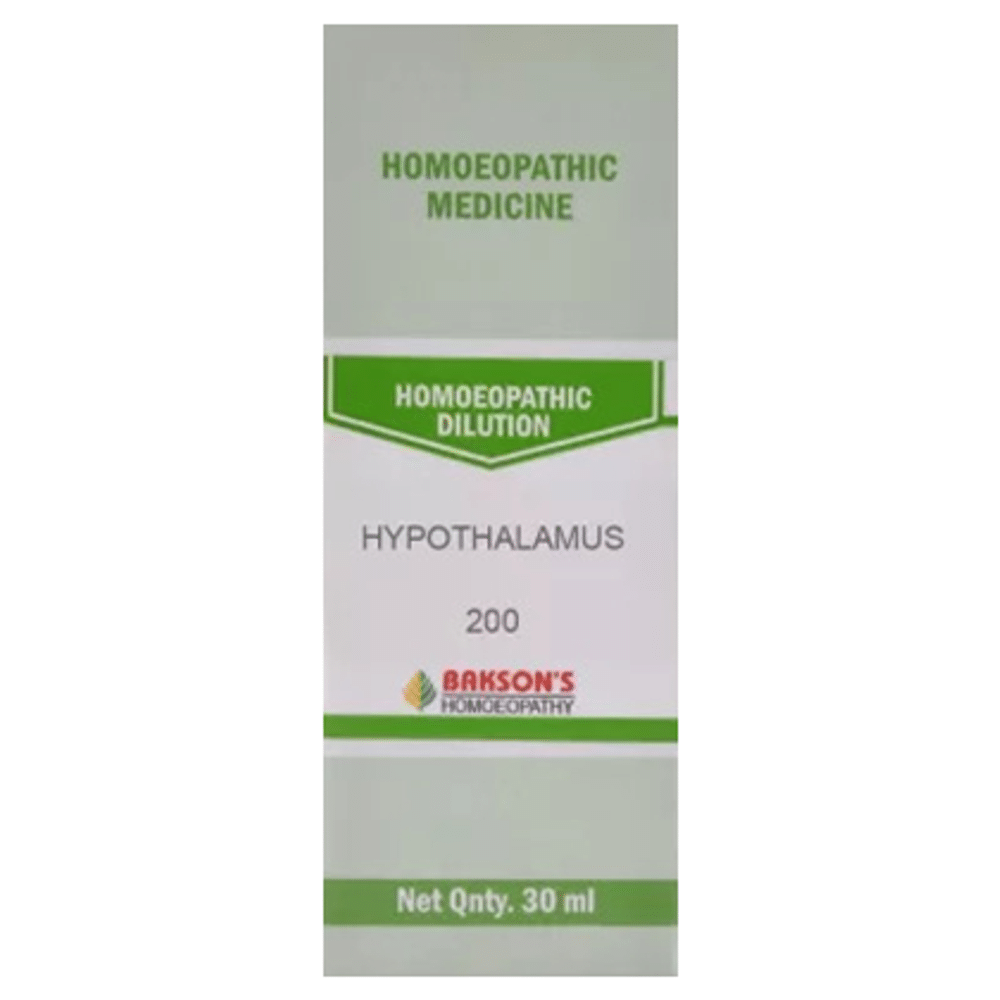 Bakson's Homeopathy Hypothalamus Dilution 200 Bakson's Homeopathy Hypothalamus Dilution 200