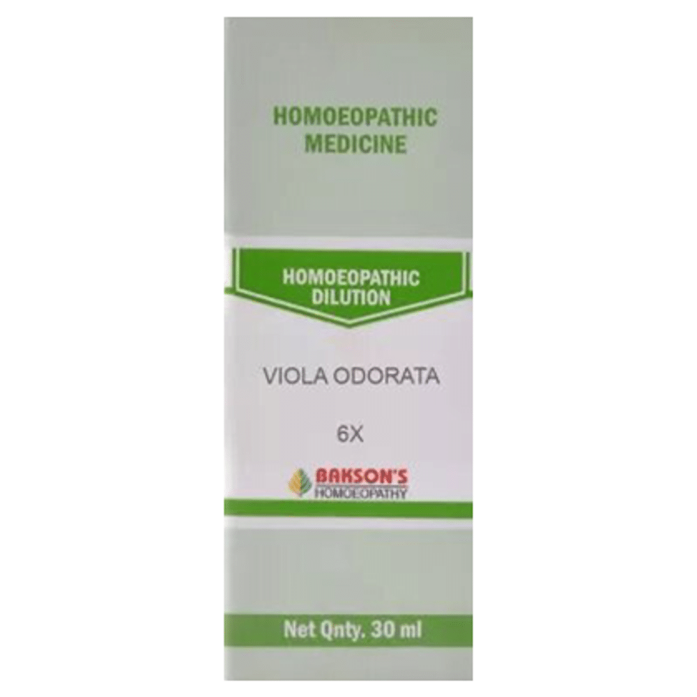 Bakson's Homeopathy Viola Odorata Dilution 6X Bakson's Homeopathy Viola Odorata Dilution 6X