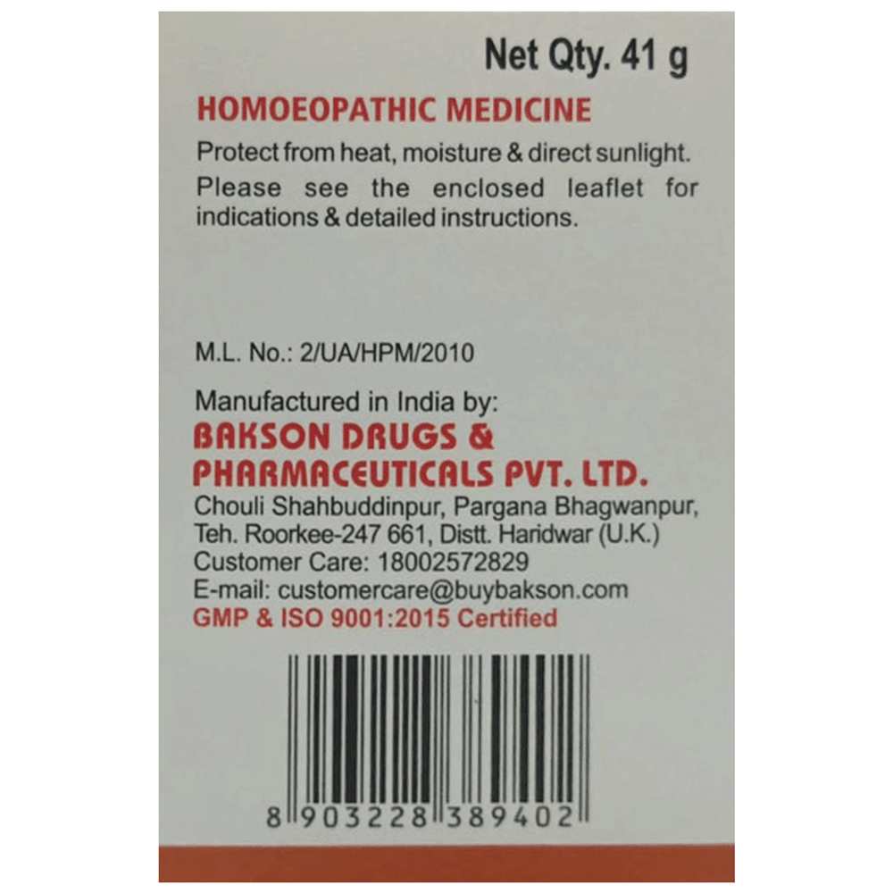 Bakson's Homeopathy Homoeopathic Formula 'D' Tablet