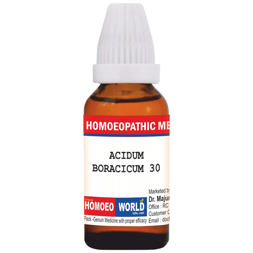 Dr. Majumder Homeo World Acidum Boracicum(30ml Each) 30 Dr. Majumder Homeo World Acidum Boracicum(30ml Each) 30