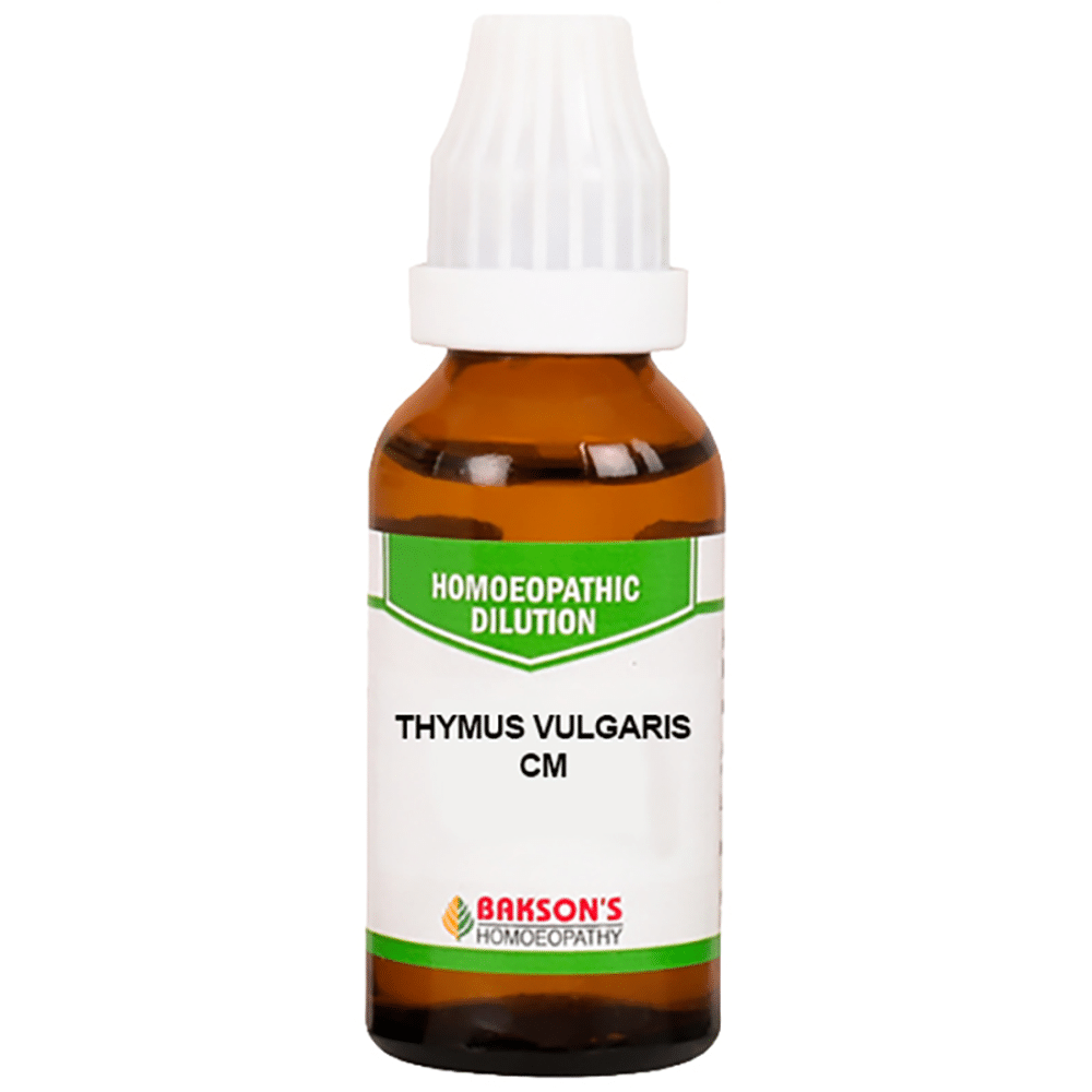 Bakson's Homeopathy Thymus Vulgaris Dilution CM Bakson's Homeopathy Thymus Vulgaris Dilution CM