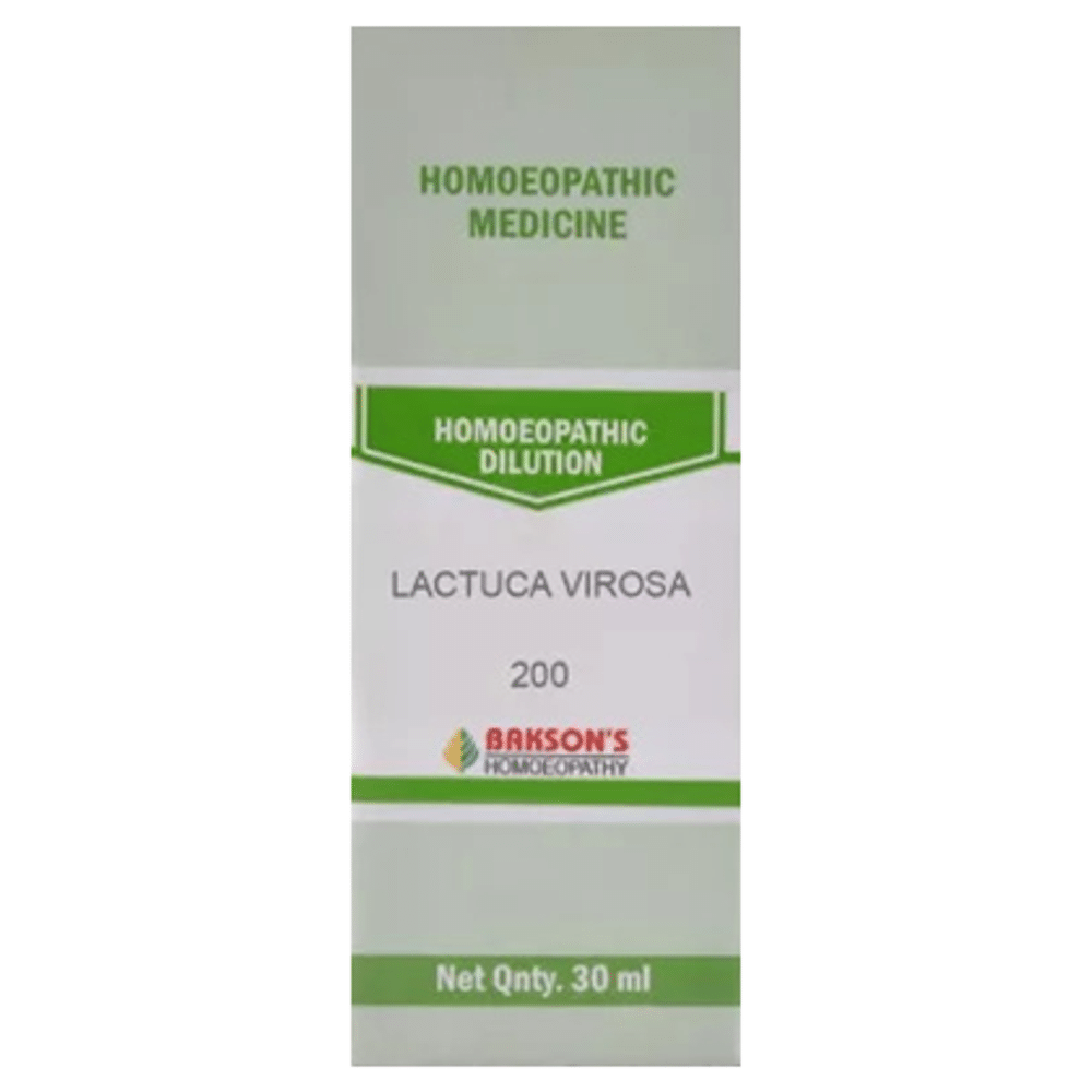 Bakson's Homeopathy Lactuca Virosa Dilution 200 Bakson's Homeopathy Lactuca Virosa Dilution 200
